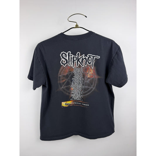 Slipknot The Subliminal Verses tour Zipper Face tee, 2004, Large