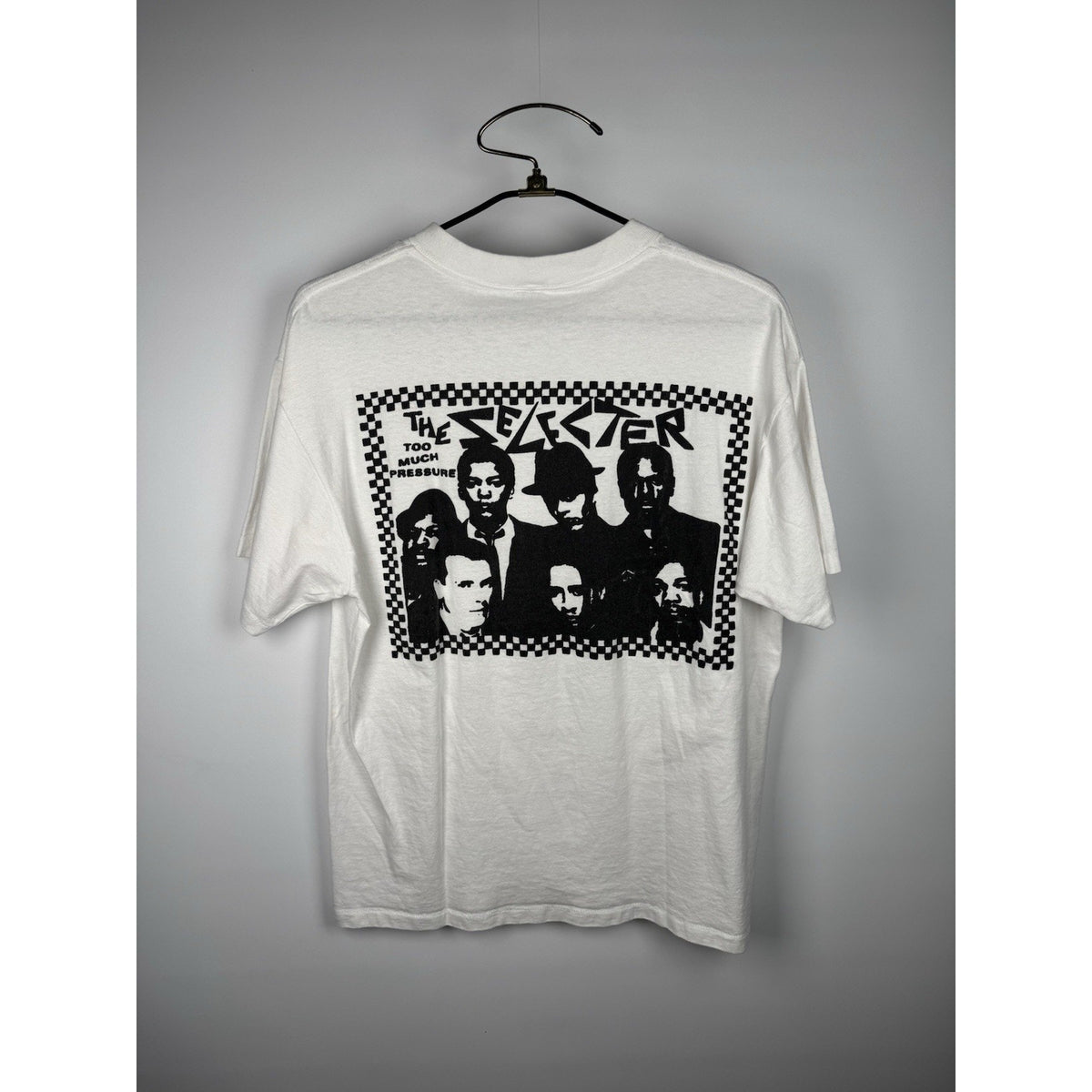 Vintage 90s The Selecter Too Much Pressure 2 Tone ska tee, Delta, XL