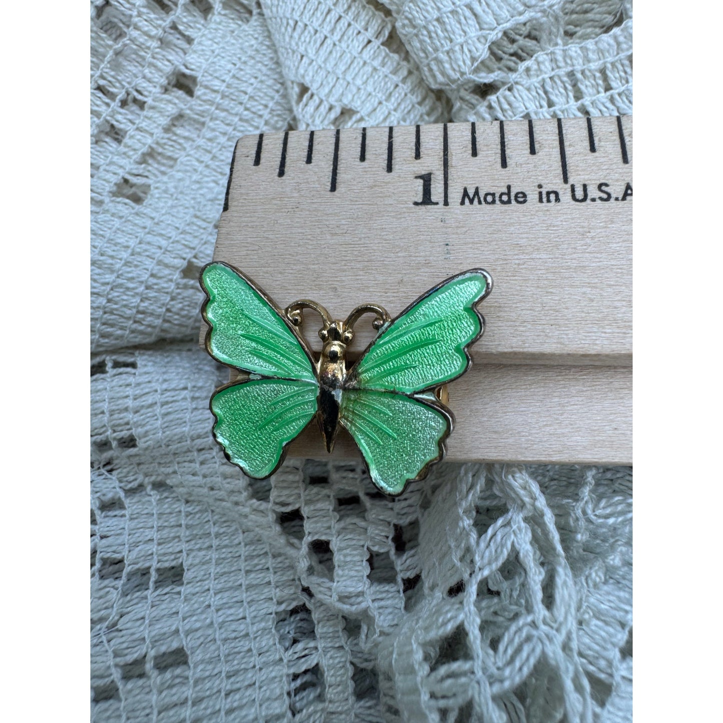 Iris's iridescent butterfly brooch (1970s)