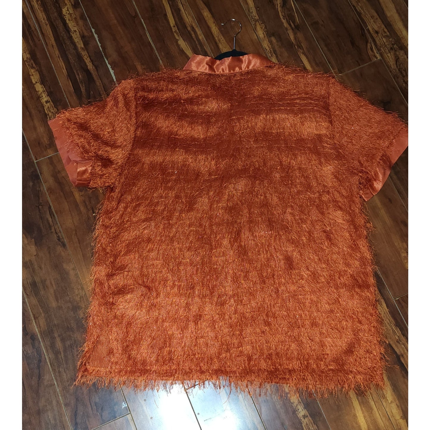 Rusty shag short-sleeve sweater (1980s)