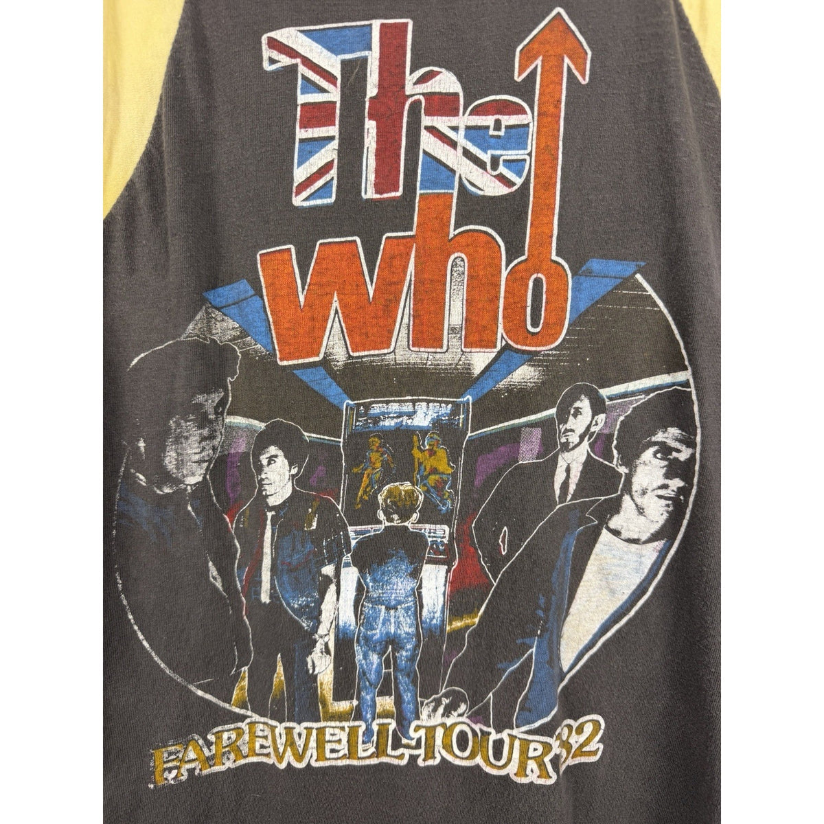 Vintage 1982 The Who American Farewell tour tee, thrashed, S