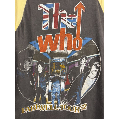 Vintage 1982 The Who American Farewell tour tee, thrashed, S