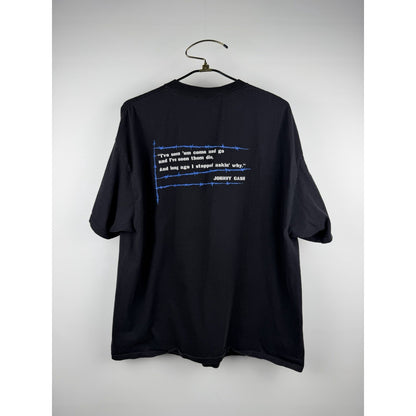 Vintage 2004 Johnny Cash At San Quentin Prison Double Sided Shirt Zion 2XL 25x31