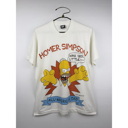 Homer Simpson All American Dad Why You Little —! shirt, 1990, Large