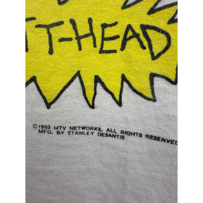 Vintage 1993 Beavis And Butthead Frog Baseball Tee Stanley Desantis Large 21x27