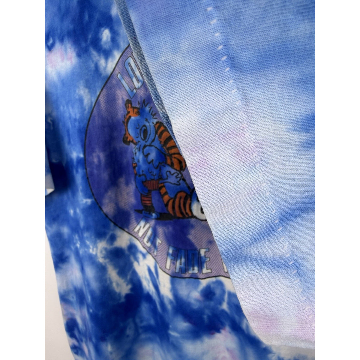 Vintage 90’s Grateful Dead Calvin and Hobbes Not Fade Away Tie Dye Tee XL 24x29