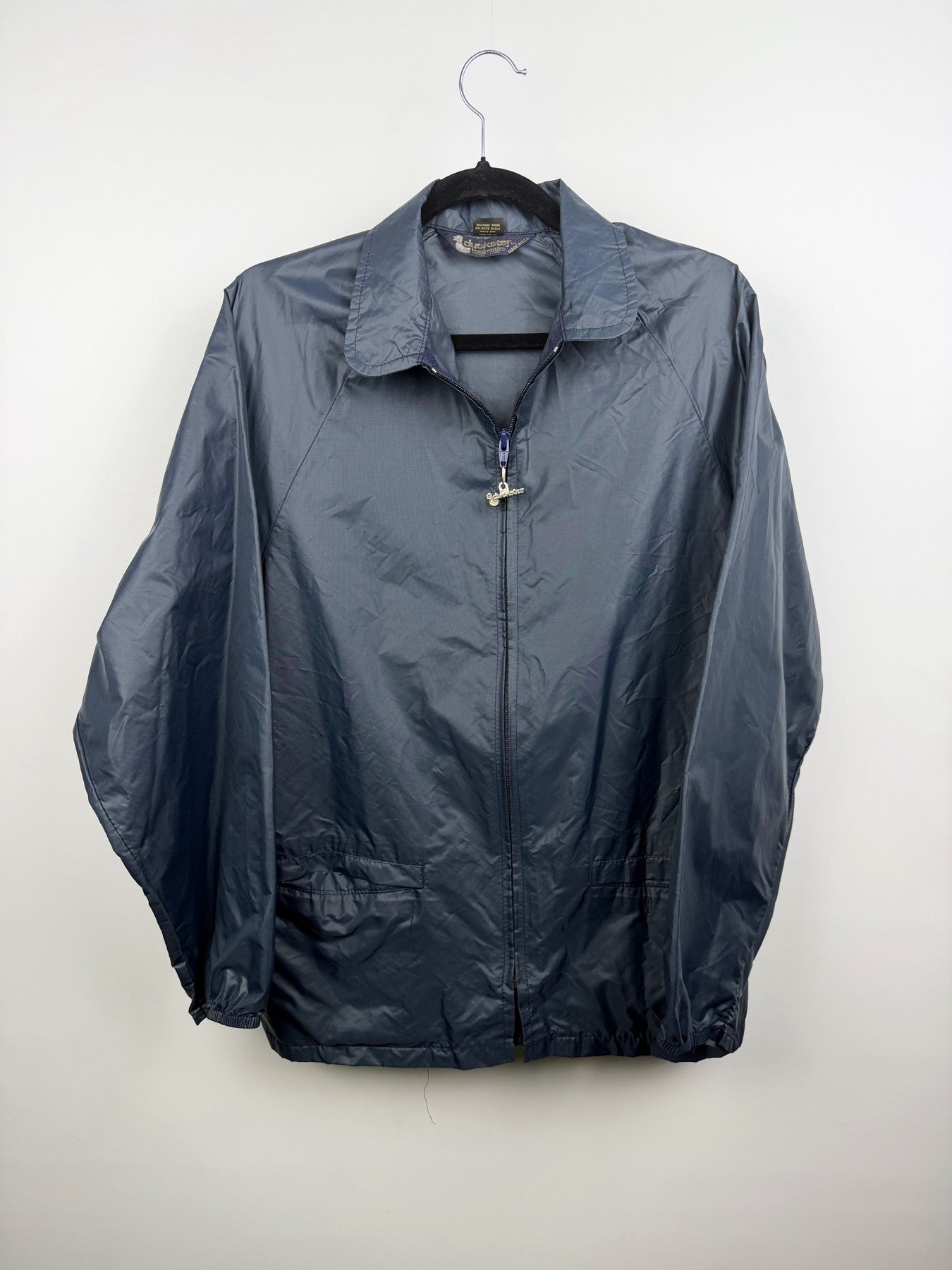 80s Duckster navy windbreaker, Time to Waste upcycle