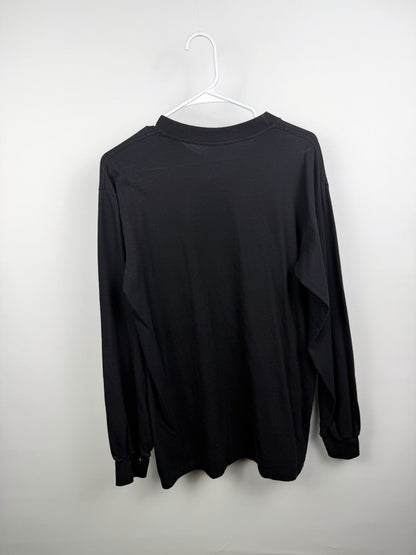 Black Time to Waste long sleeve tee — back