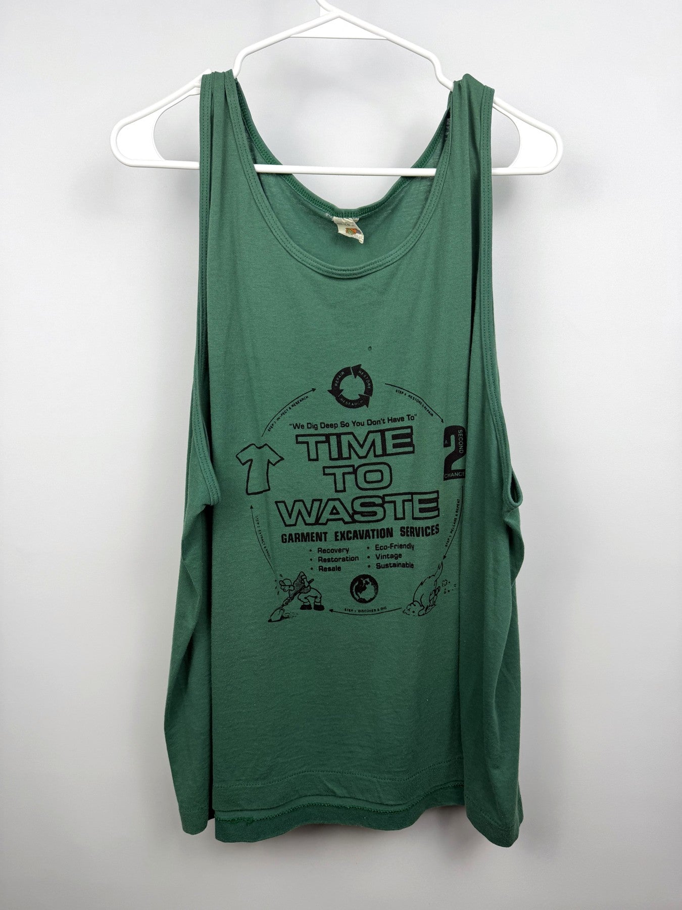 Green Time to Waste tank top