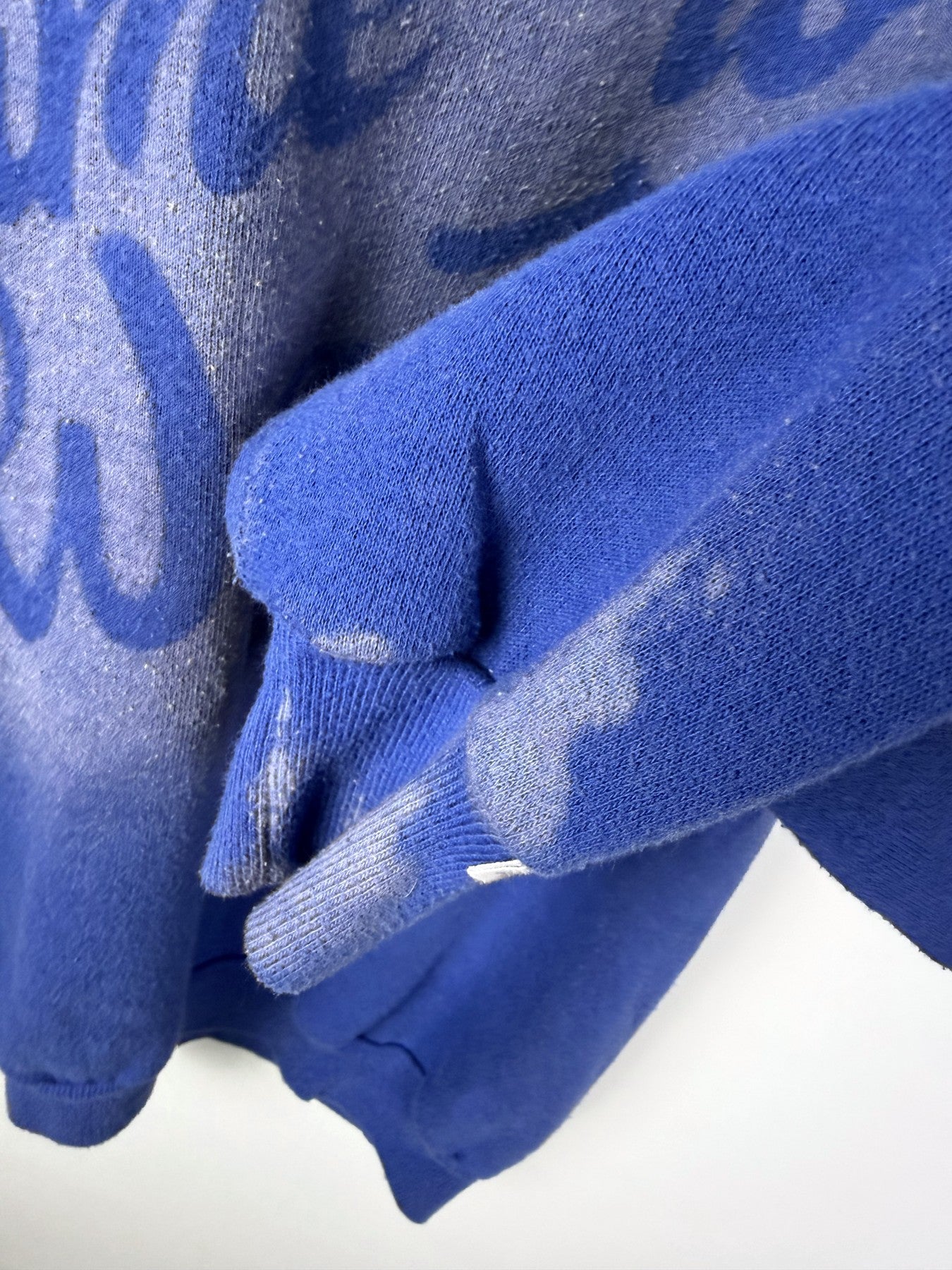 Blue Dickies bleached Time to Waste sweatshirt — back
