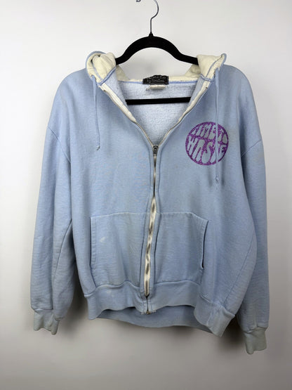 Baby blue 80s Time to Waste hoodie