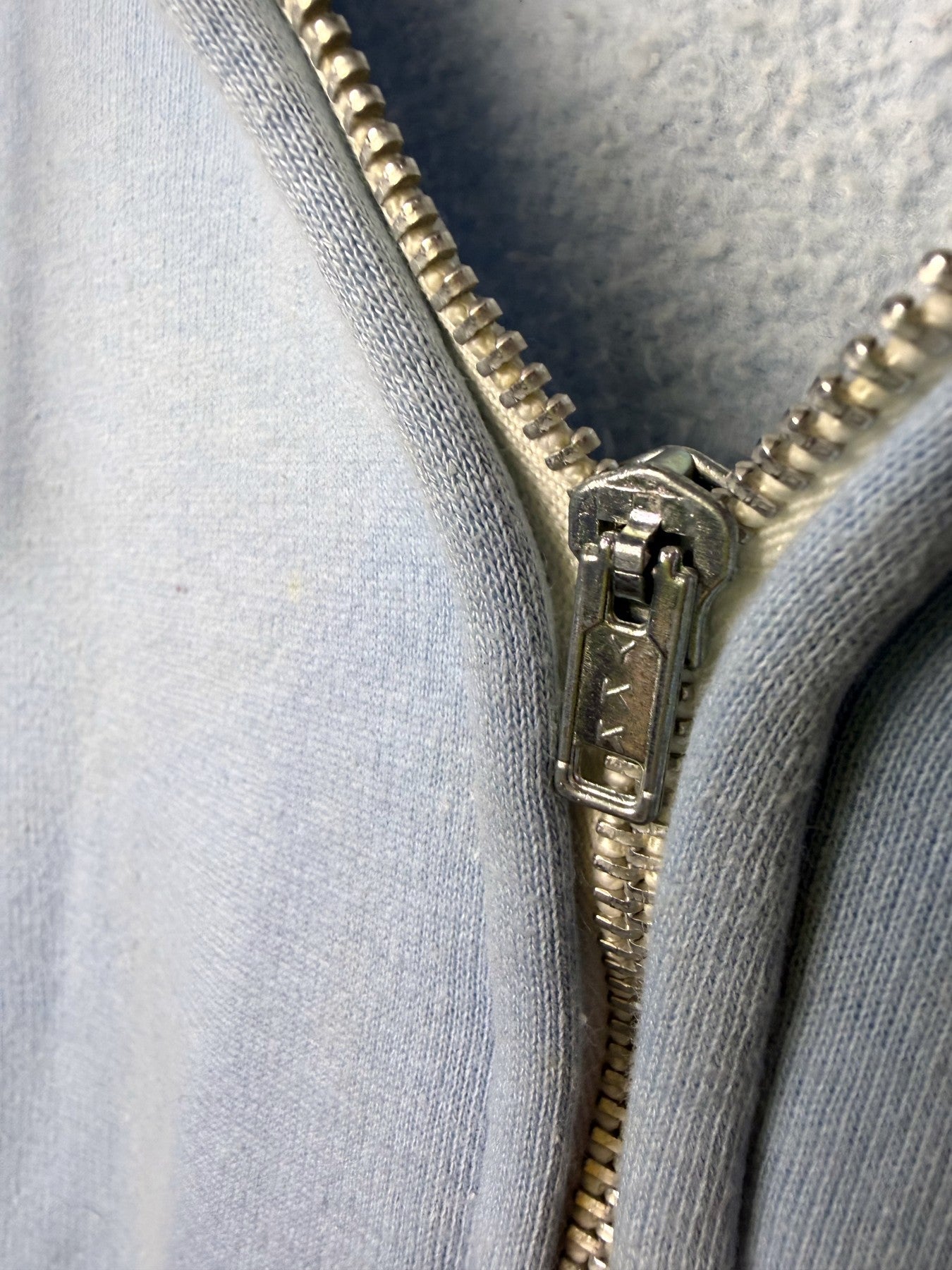 Baby blue 80s Time to Waste hoodie — back