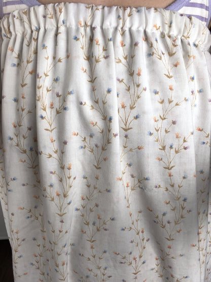 Handmade floral strapless dress — view 2