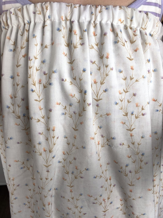 Handmade floral strapless dress — view 2