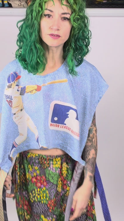 MLB Baseball Wrap Top (OSFM)