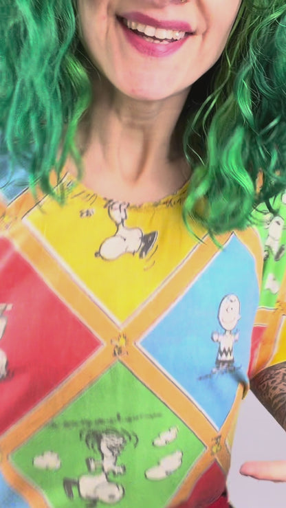 Diamond Snoopy Wrap Top (OSFM)