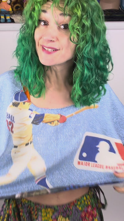 Mario / Baseball Reversible Wrap Top (OSFM)