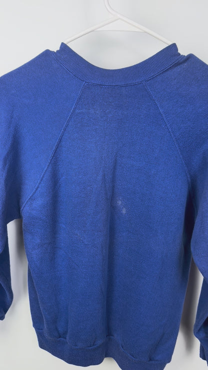 Time to Waste Blue Bleached Sweatshirt  (S)