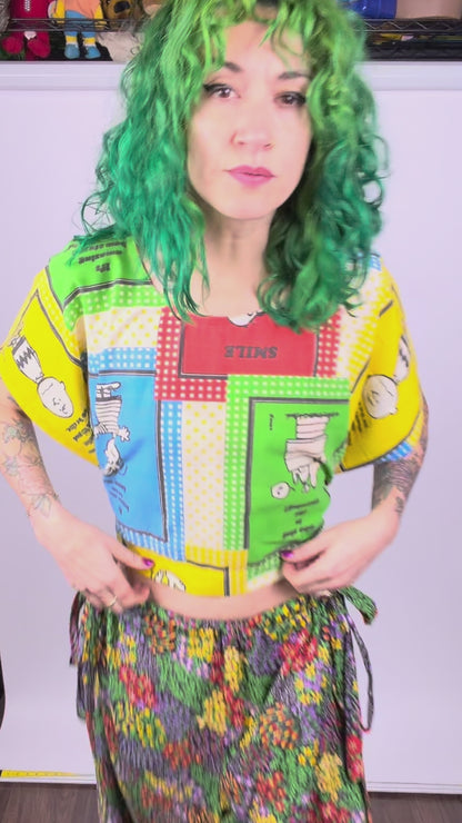 Square Snoopy Wrap Top (OSFM)