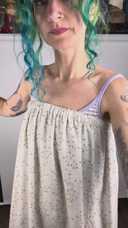 Cozy Pozy Floral Strapless Dress (OSFM)