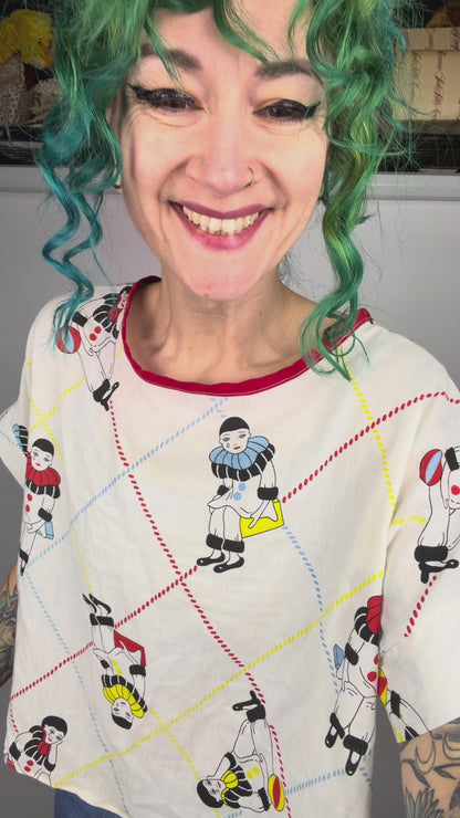 Clownin' Around top: S-XXL