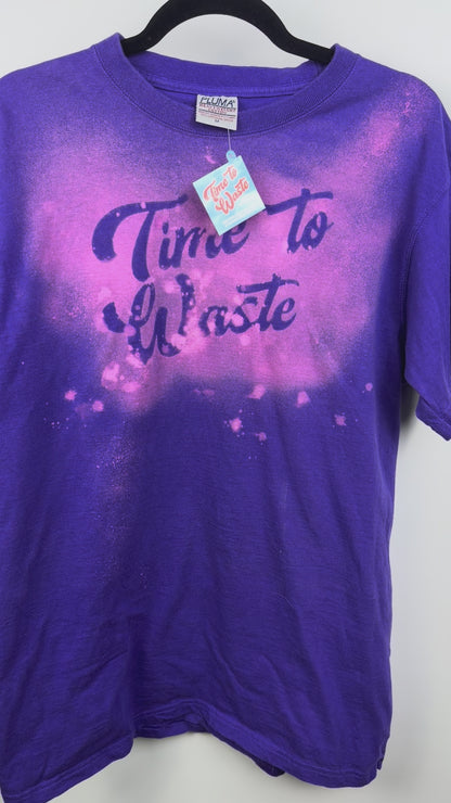 Time to Waste Bleached-Out Tee (M)