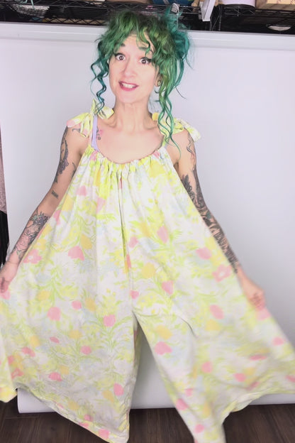 Neon Garden, double-strap jumpsuit: OSFM