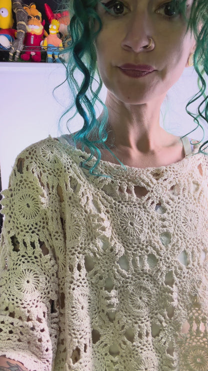 Grammy's Doily, Statement Top (OSFM)