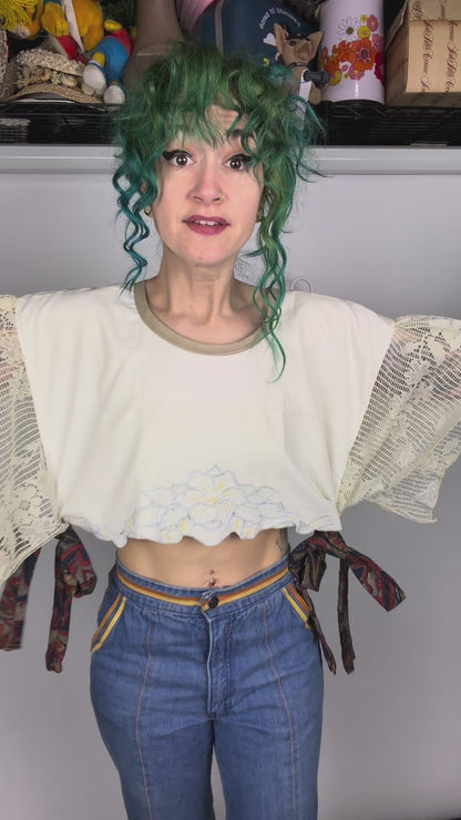 Tied Up with Lace, Super Crop: XS-L